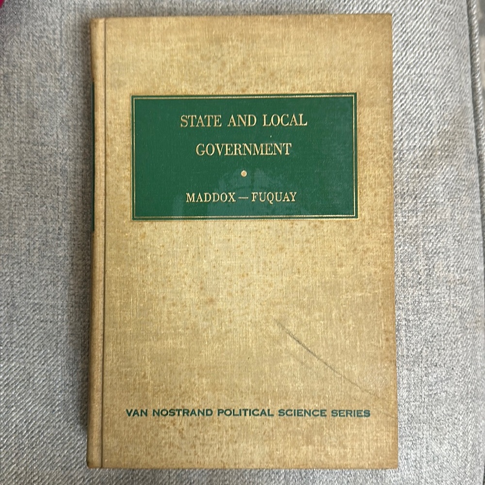 Maddox - Fuquay Stat and Local Government 1966